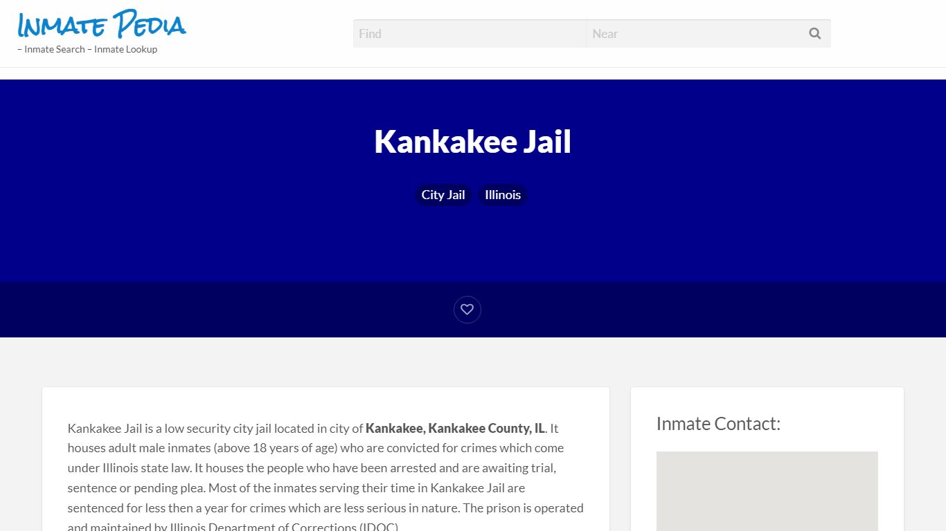 Kankakee Jail – Inmate Pedia – Inmate Search – Inmate Lookup