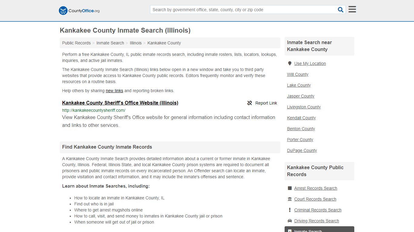 Inmate Search - Kankakee County, IL (Inmate Rosters ...